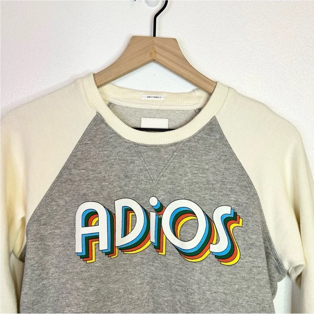 Mother The Square Adios Raglan Sweatshirt XS - Picture 4 of 7